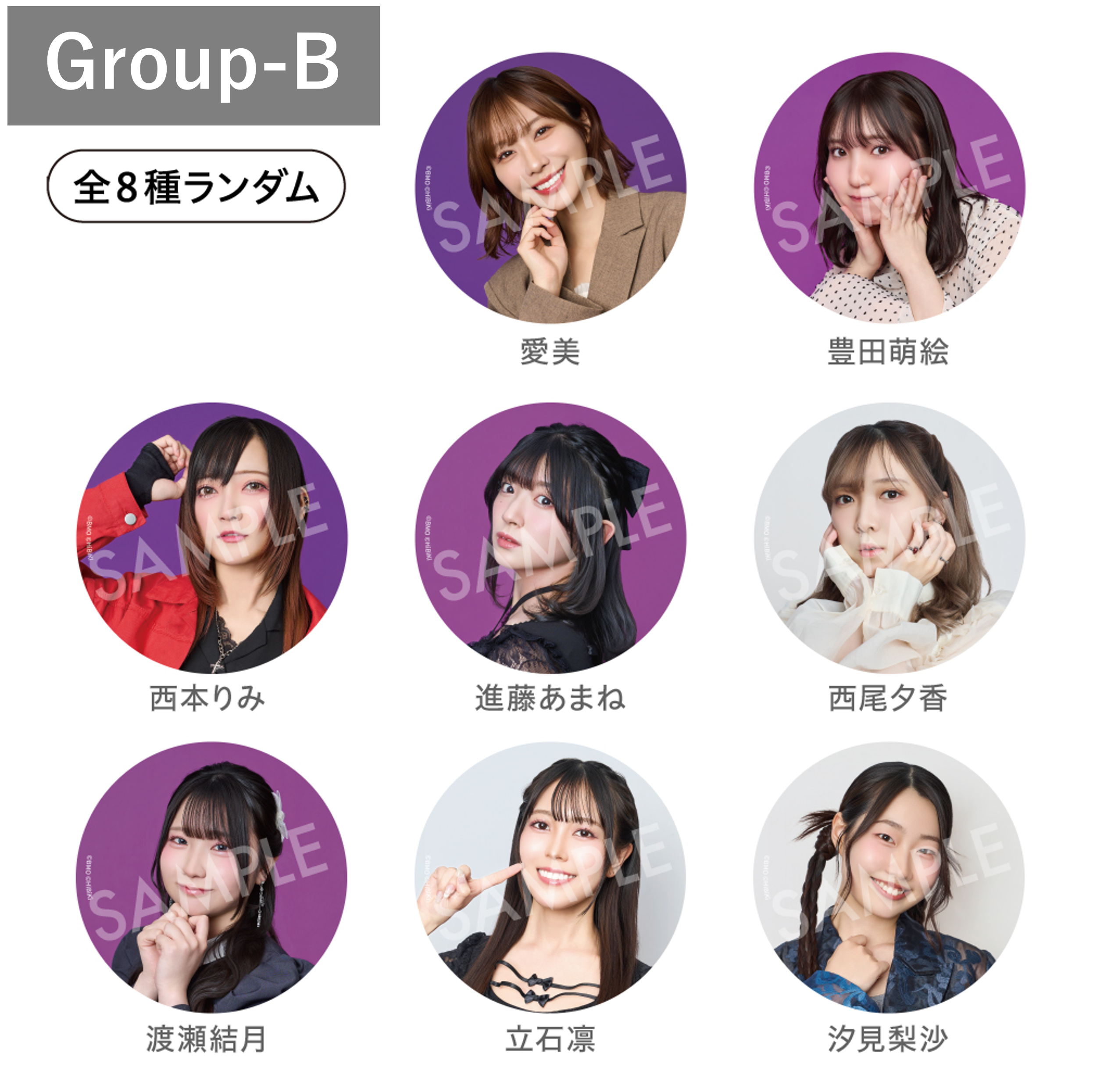 HiBiKi StYle＋ 5周年記念グッズ】ランダム缶バッジ Group-B(愛美