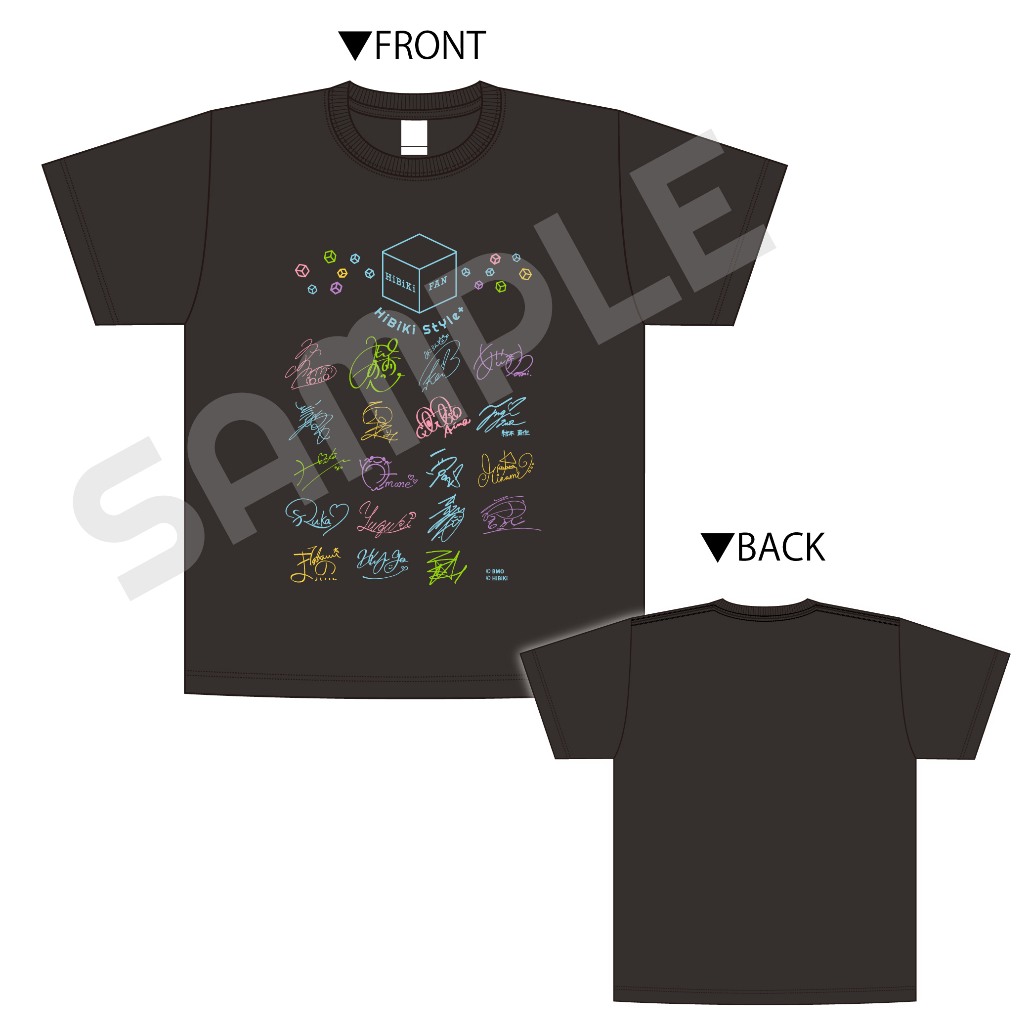 複製サイン入りTシャツ【HiBiKi StYle+ ver.】
