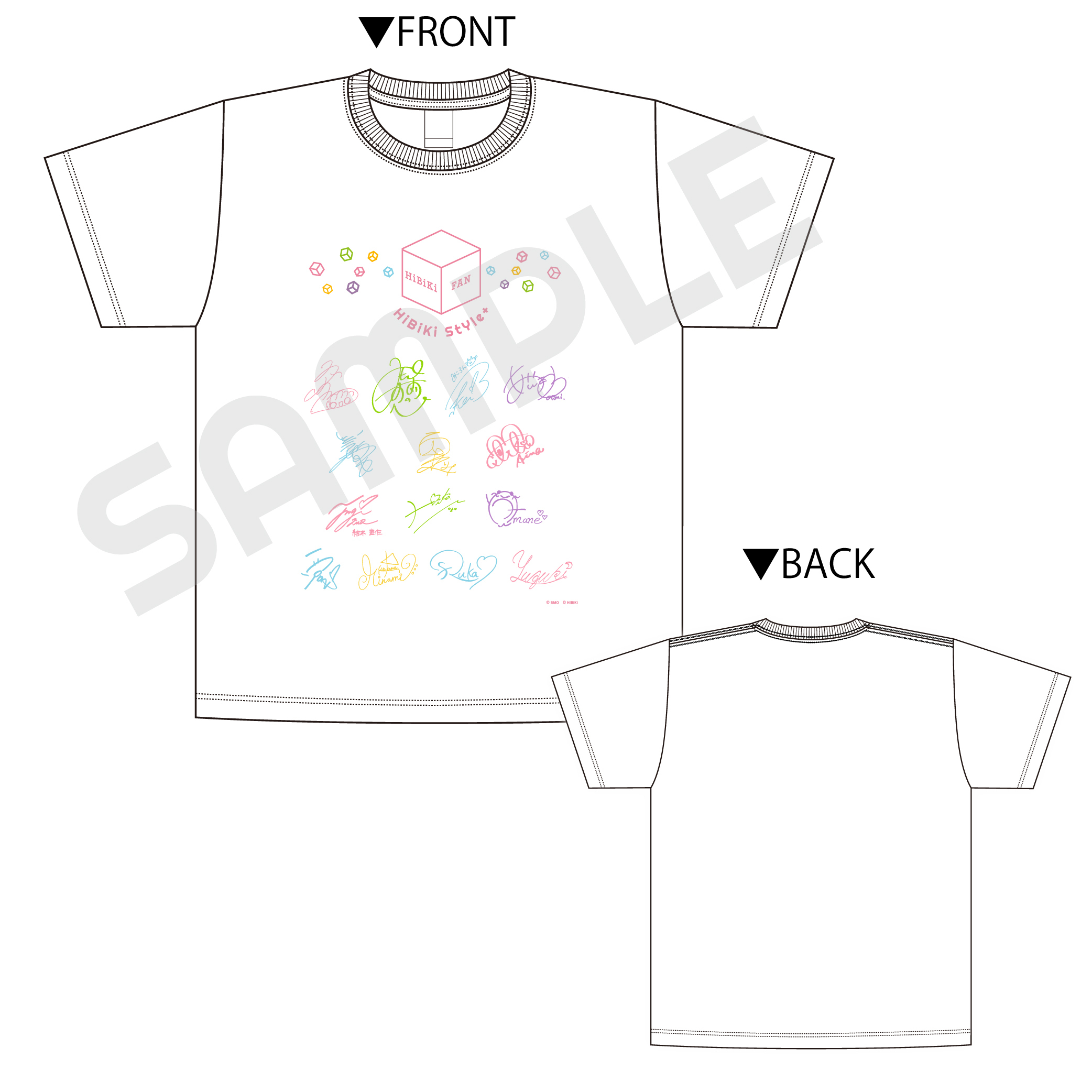 複製サイン入りTシャツ【響ver.】